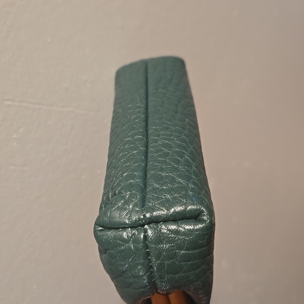 Dooney & Bourke Green and Tan Leather Wallet - Picture 6 of 12